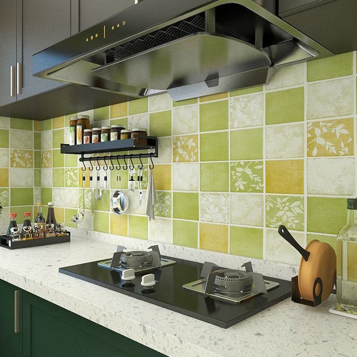 BowLift | Square Grid Peel and Stick Tile PVC Mosaic Tile for Kitchen Backsplash