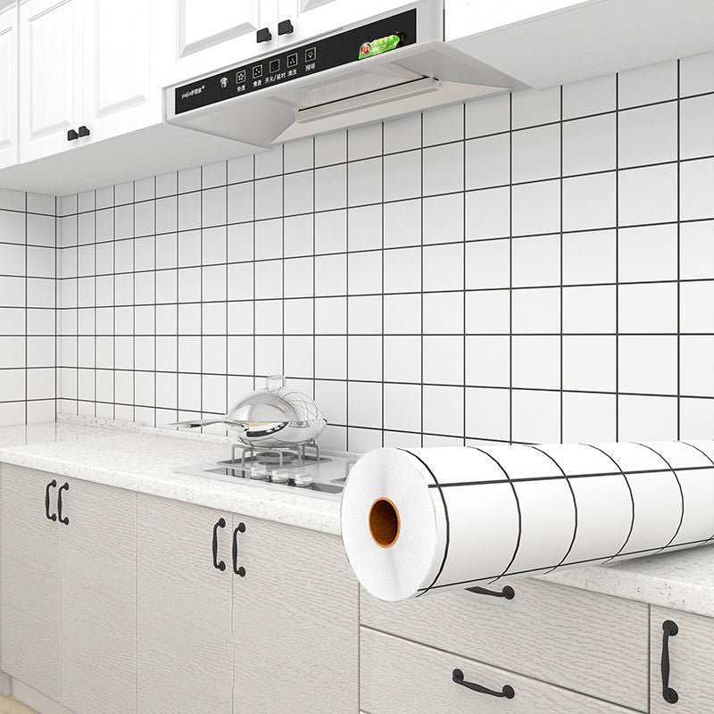 BowLift | Square Grid Peel and Stick Tile PVC Mosaic Tile for Kitchen Backsplash