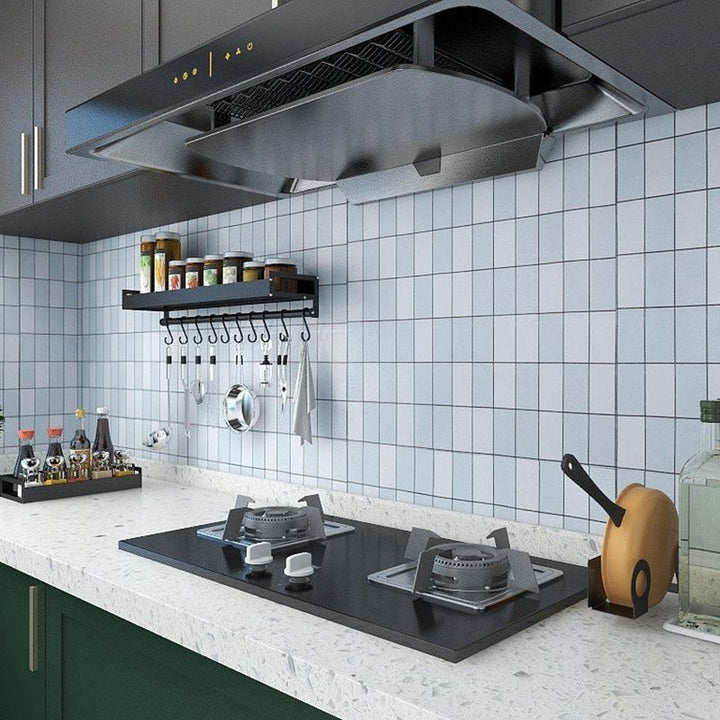 BowLift | Square Grid Peel and Stick Tile PVC Mosaic Tile for Kitchen Backsplash
