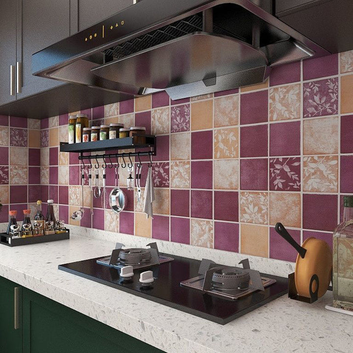 BowLift | Square Grid Peel and Stick Tile PVC Mosaic Tile for Kitchen Backsplash