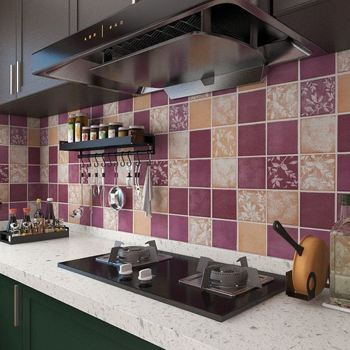 BowLift | Square Grid Peel and Stick Tile PVC Mosaic Tile for Kitchen Backsplash