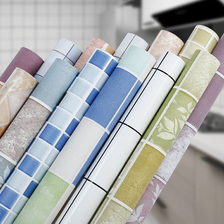 BowLift | Square Grid Peel and Stick Tile PVC Mosaic Tile for Kitchen Backsplash
