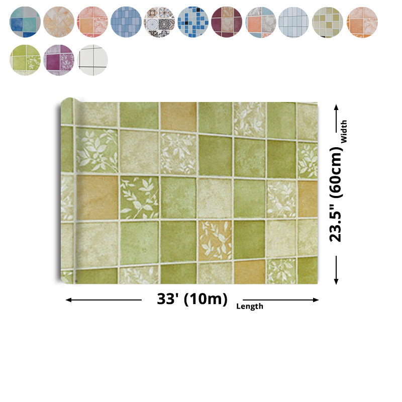 BowLift | Square Grid Peel and Stick Tile PVC Mosaic Tile for Kitchen Backsplash