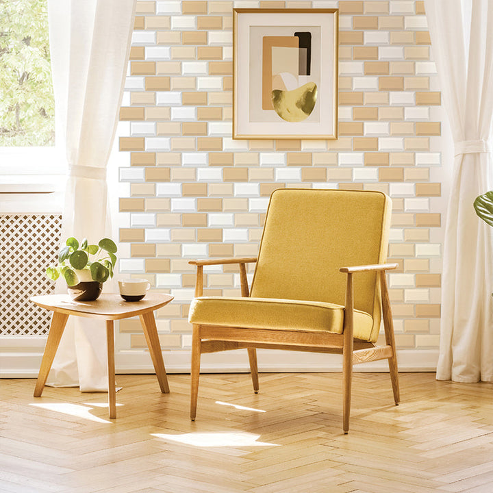 BowLift | Modern Matte Peel and Stick Tile Rectangular PVC Subway Tile for Bathroom