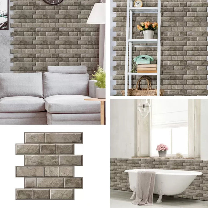 BowLift | Modern Matte Peel and Stick Tile Rectangular PVC Subway Tile for Bathroom