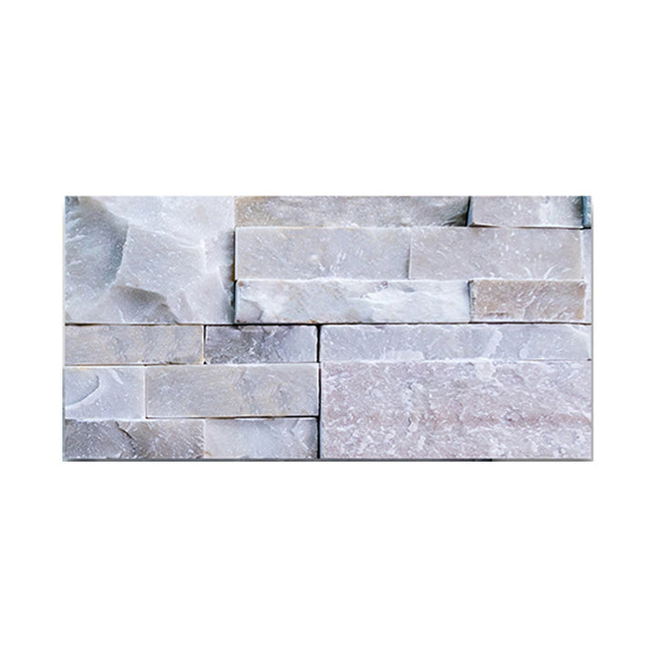 BowLift | Modern Gray PVC Peel and Stick Tiles Rectangular Stacked Stone Mosaic Tile