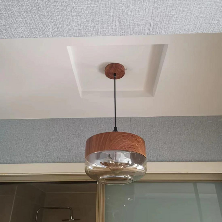 BowLift | Stylish Scandinavian Wooden Ceiling Lamp - NordLuna