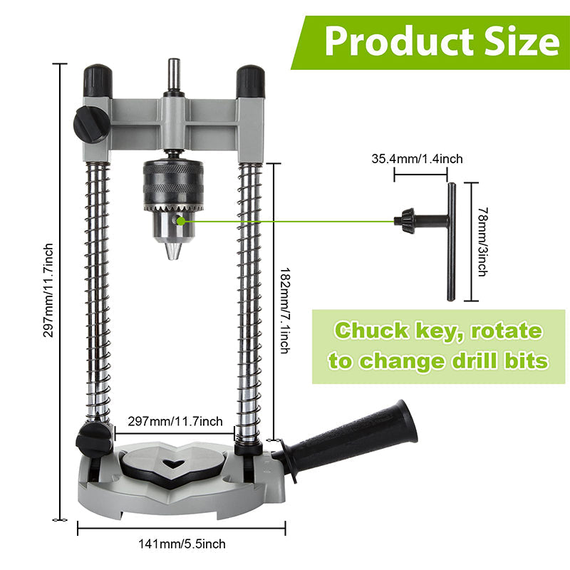 Drill stand with adjustable angle 45–90° | Bowlift