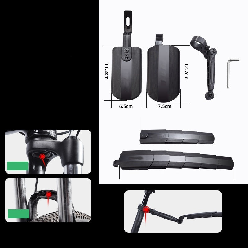 Bike mudguard set retractable adjustable | Bowlift