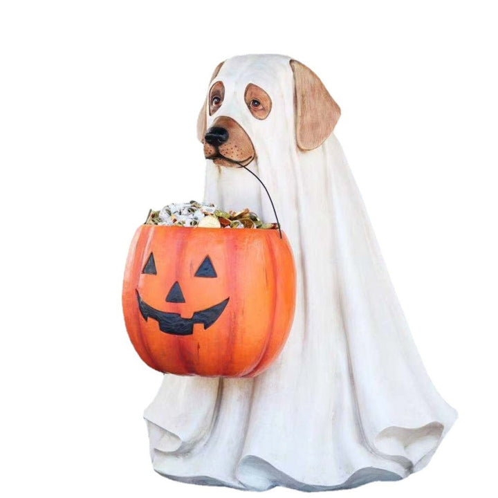 BowLift | Pumpkin Puppy Resin Garden Decor