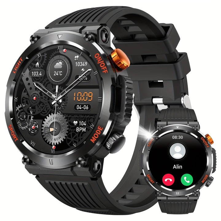 Jack - Waterproof Smartwatch with LED Flashlight and Sleep Monitor Bowlift