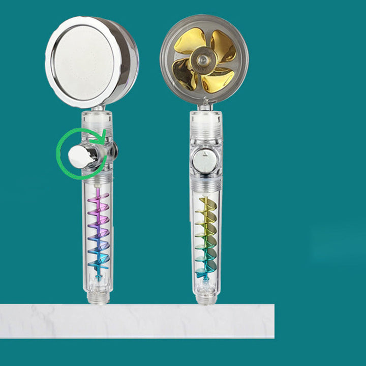 BowLift | Modern showerhead bathroom hand shower made of plastic with adjustable water flow