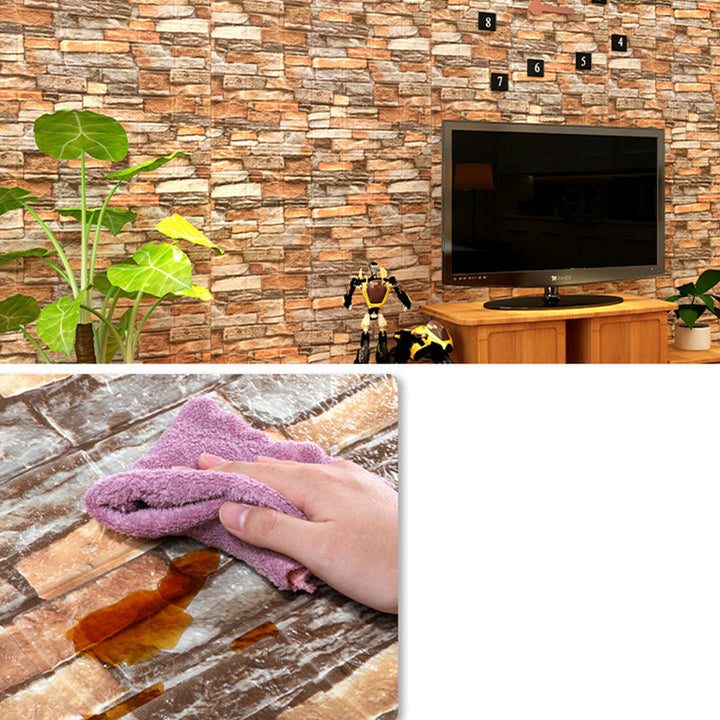 BowLift | Artificial Brick Wall Panel In Industrial Style Simple Living Living Room Wall Panel (1-Pack)