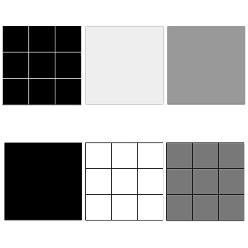 BowLift | Modern Square Grid Single Plate Plastic Peel & Stick Field Tile