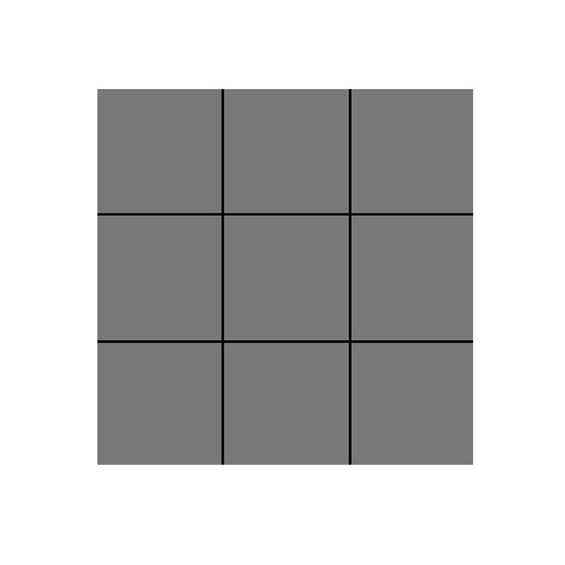 BowLift | Modern Square Grid Single Plate Plastic Peel & Stick Field Tile