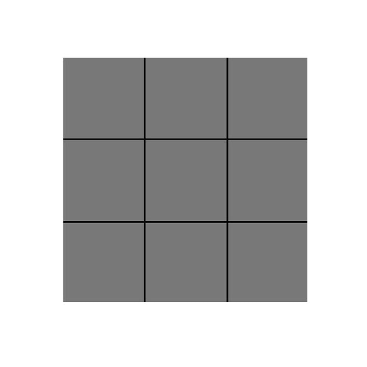 BowLift | Modern Square Grid Single Plate Plastic Peel & Stick Field Tile