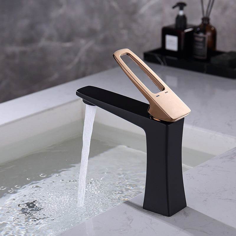 BowLift | Glam Vessel Sink Faucet Brass Lever Handles with Drain Assembly Sink Mixer