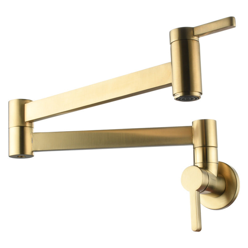 BowLift | Beautiful Wall Mounted Brass Fixtures Stain Resistant Wall Mounted Bathroom Faucet