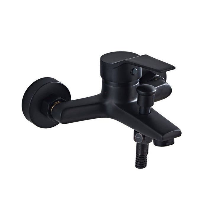 BowLift | Modern Silver Faucet Copper with 1-Handle 2-Hole Bathroom Faucet