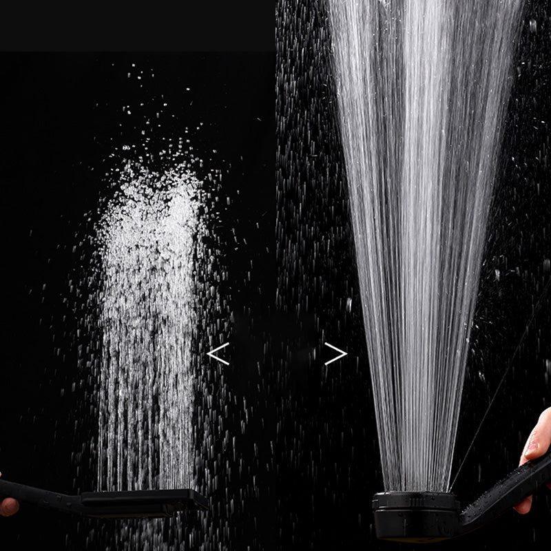 BowLift | Contemporary Showerhead Round Handheld Showerhead Combination in Black