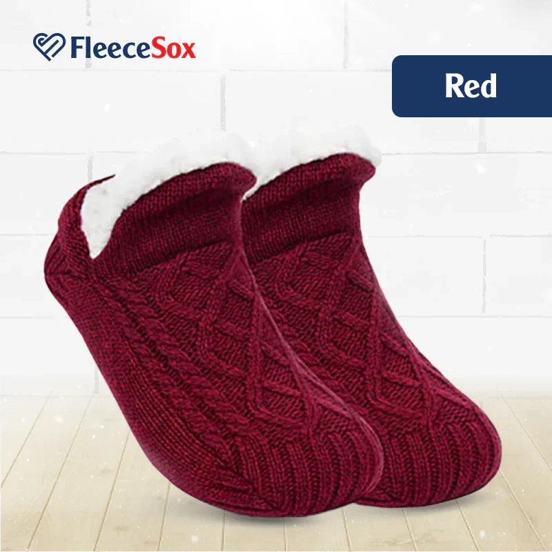 BowLift | Fleece-Lined Non-Slip Thermal Slippers Socks