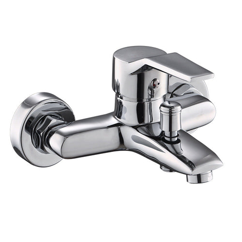 BowLift | Modern Silver Bathtub Spout Single-Hole and Two-Hole Installation Faucet