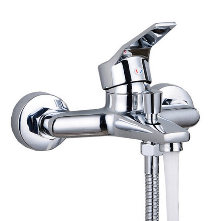 BowLift | Modern Silver Bathtub Spout Single-Hole and Two-Hole Installation Faucet
