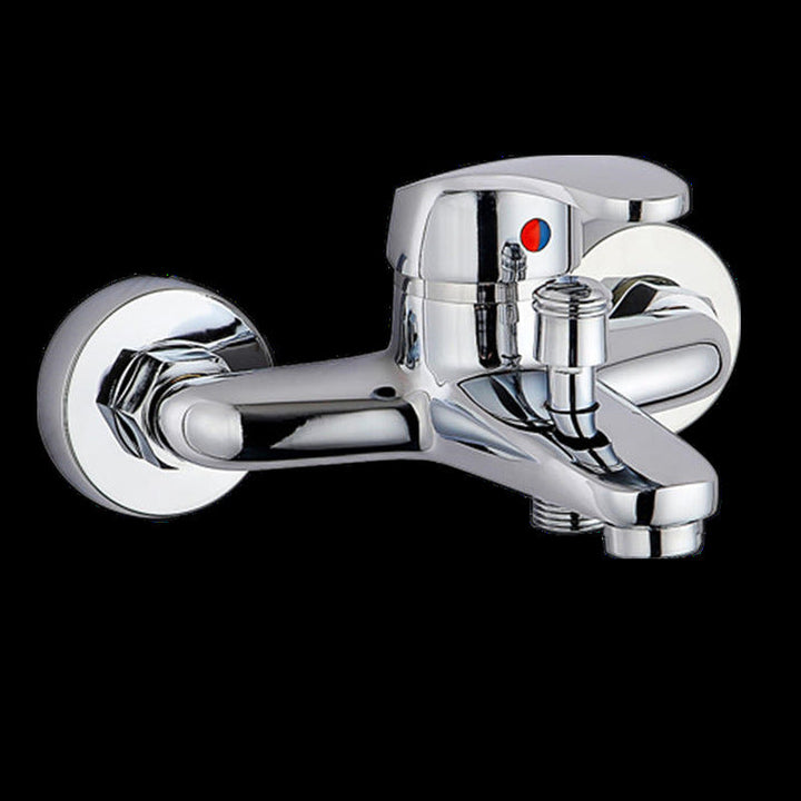 BowLift | Modern Silver Bathtub Spout Single-Hole and Two-Hole Installation Faucet