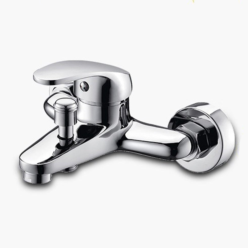 BowLift | Modern Silver Bathtub Spout Single-Hole and Two-Hole Installation Faucet