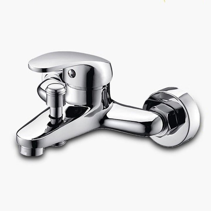 BowLift | Modern Silver Bathtub Spout Single-Hole and Two-Hole Installation Faucet