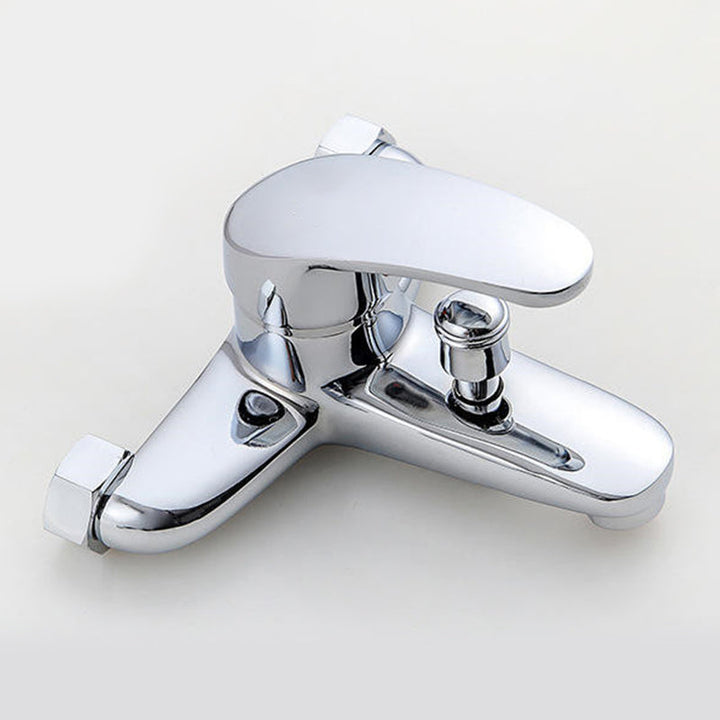 BowLift | Modern Silver Bathtub Spout Single-Hole and Two-Hole Installation Faucet