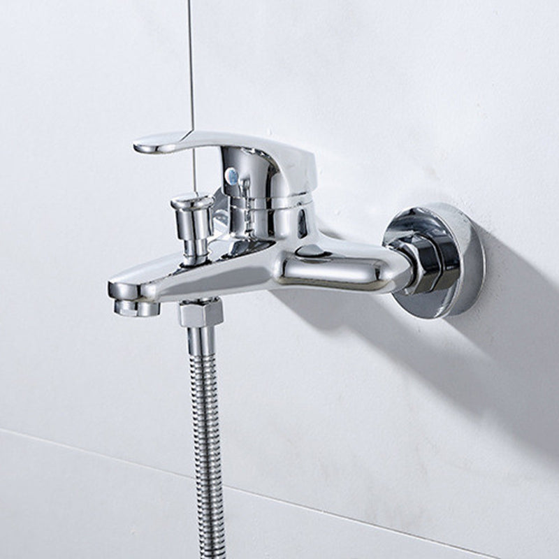 BowLift | Modern Silver Bathtub Spout Single-Hole and Two-Hole Installation Faucet
