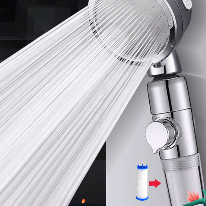 BowLift | Modern Handheld Showerhead Silver Round Standard Showerheads