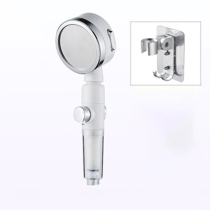 BowLift | Modern Handheld Showerhead Silver Round Standard Showerheads
