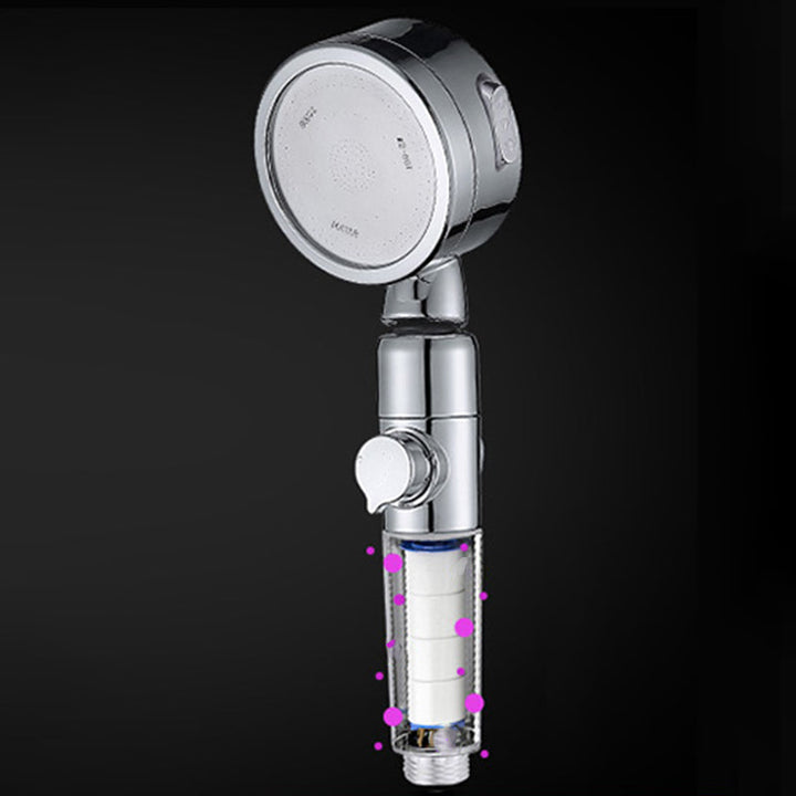BowLift | Modern Handheld Showerhead Silver Round Standard Showerheads