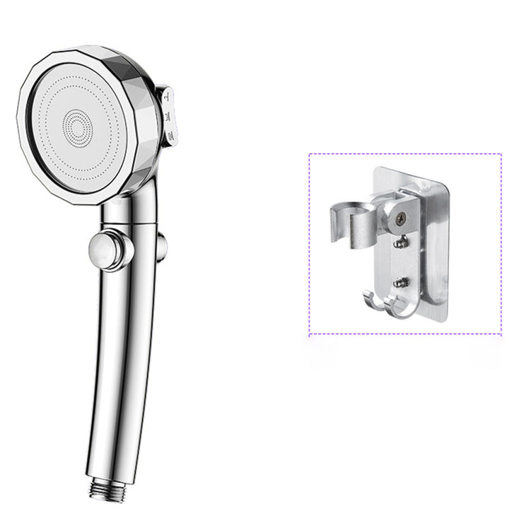 BowLift | Modern Handheld Showerhead Silver Round Standard Showerheads