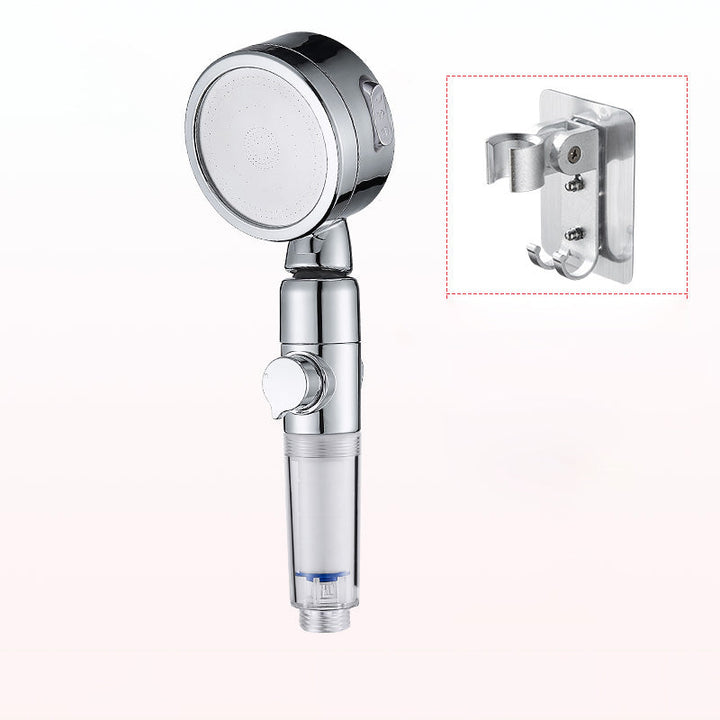 BowLift | Modern Handheld Showerhead Silver Round Standard Showerheads