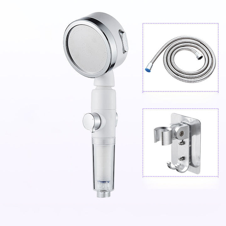 BowLift | Modern Handheld Showerhead Silver Round Standard Showerheads