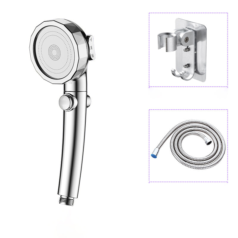 BowLift | Modern Handheld Showerhead Silver Round Standard Showerheads