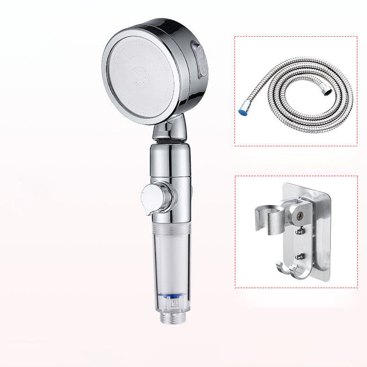 BowLift | Modern Handheld Showerhead Silver Round Standard Showerheads