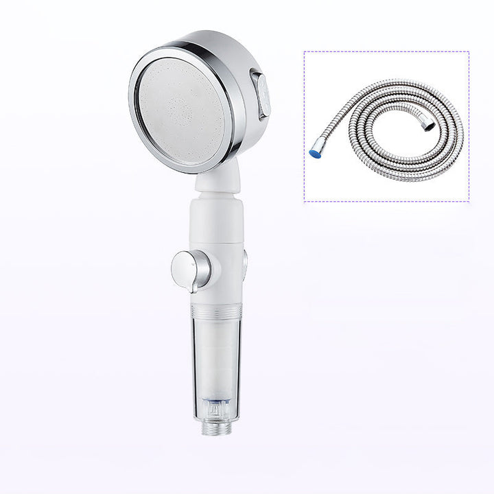 BowLift | Modern Handheld Showerhead Silver Round Standard Showerheads