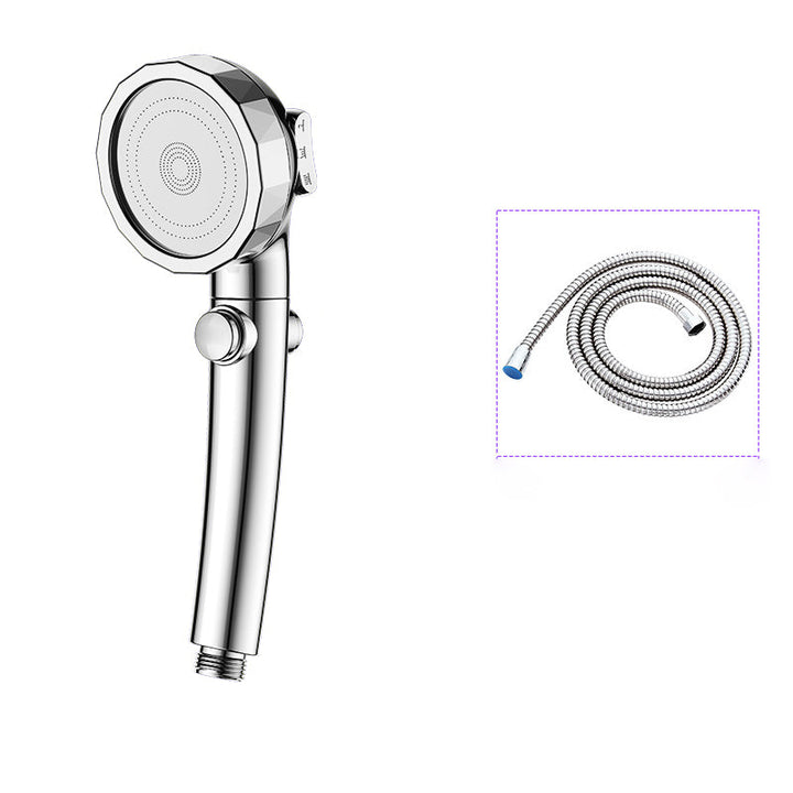 BowLift | Modern Handheld Showerhead Silver Round Standard Showerheads