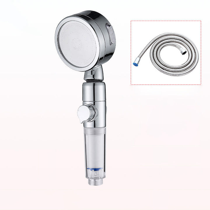 BowLift | Modern Handheld Showerhead Silver Round Standard Showerheads
