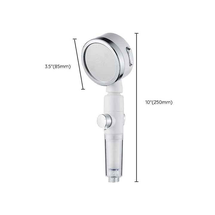 BowLift | Modern Handheld Showerhead Silver Round Standard Showerheads