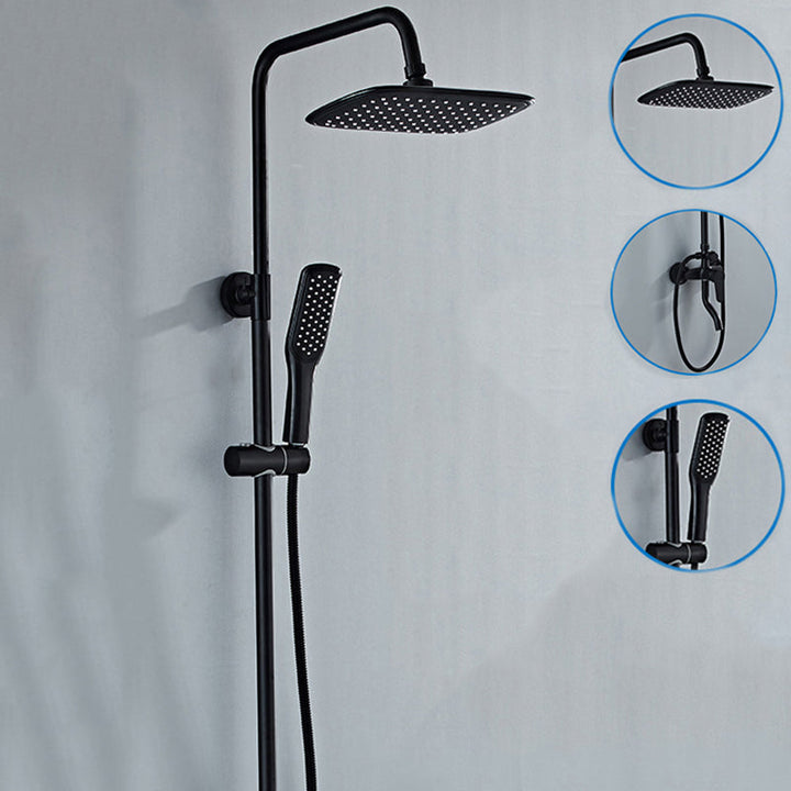 BowLift | Modern adjustable swivel shower head metal shower fitting on the wall