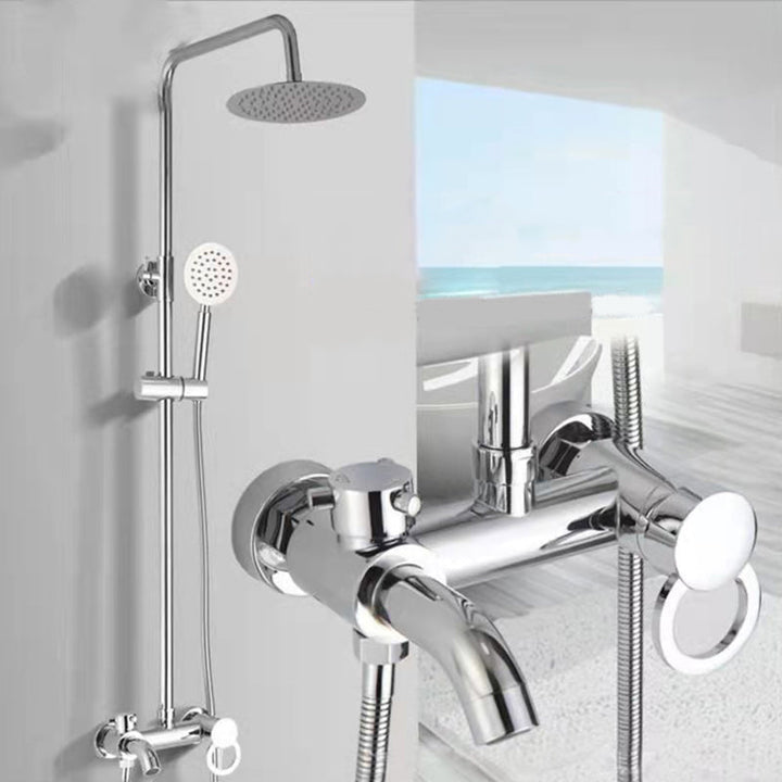 BowLift | Modern adjustable swivel shower head metal shower fitting on the wall