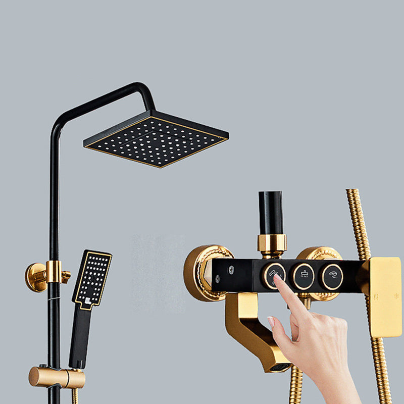 BowLift | Modern adjustable swivel shower head metal shower fitting on the wall