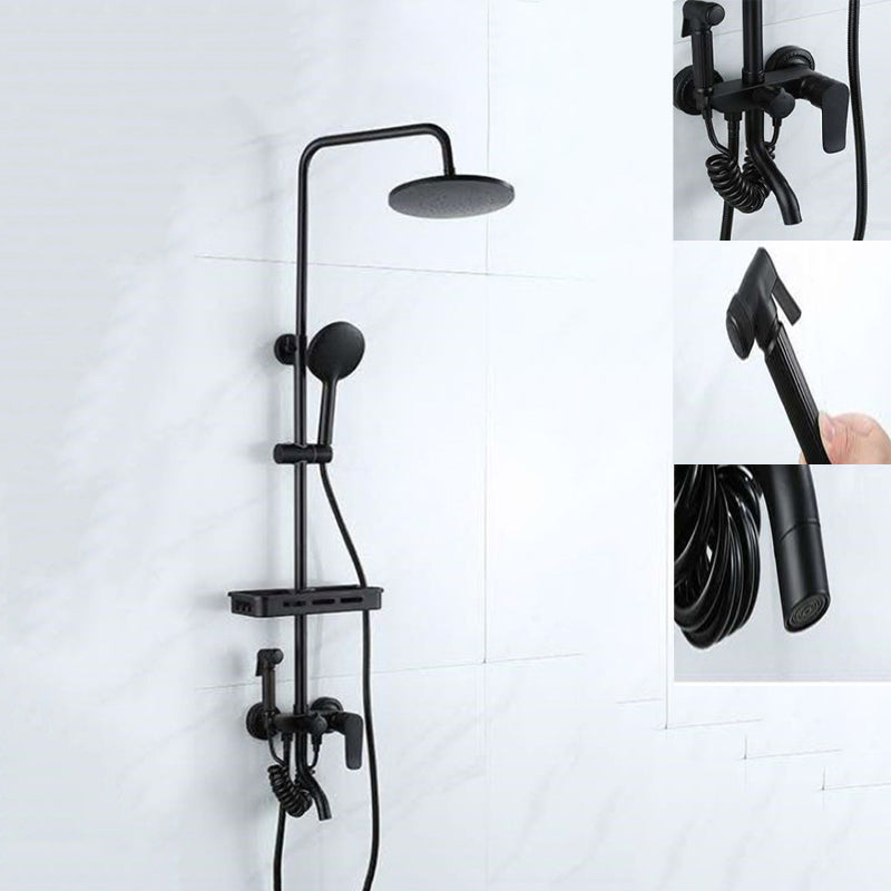BowLift | Modern adjustable swivel shower head metal shower fitting on the wall