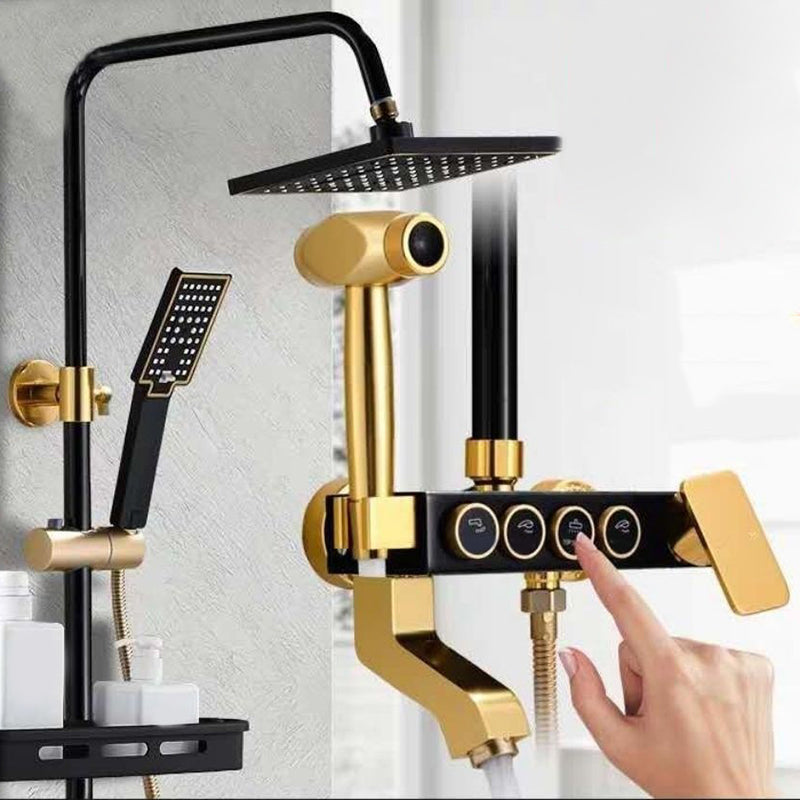 BowLift | Modern adjustable swivel shower head metal shower fitting on the wall