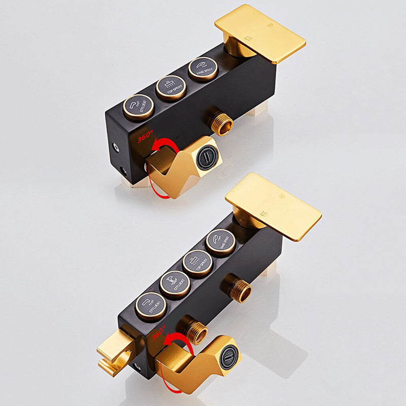 BowLift | Modern adjustable swivel shower head metal shower fitting on the wall